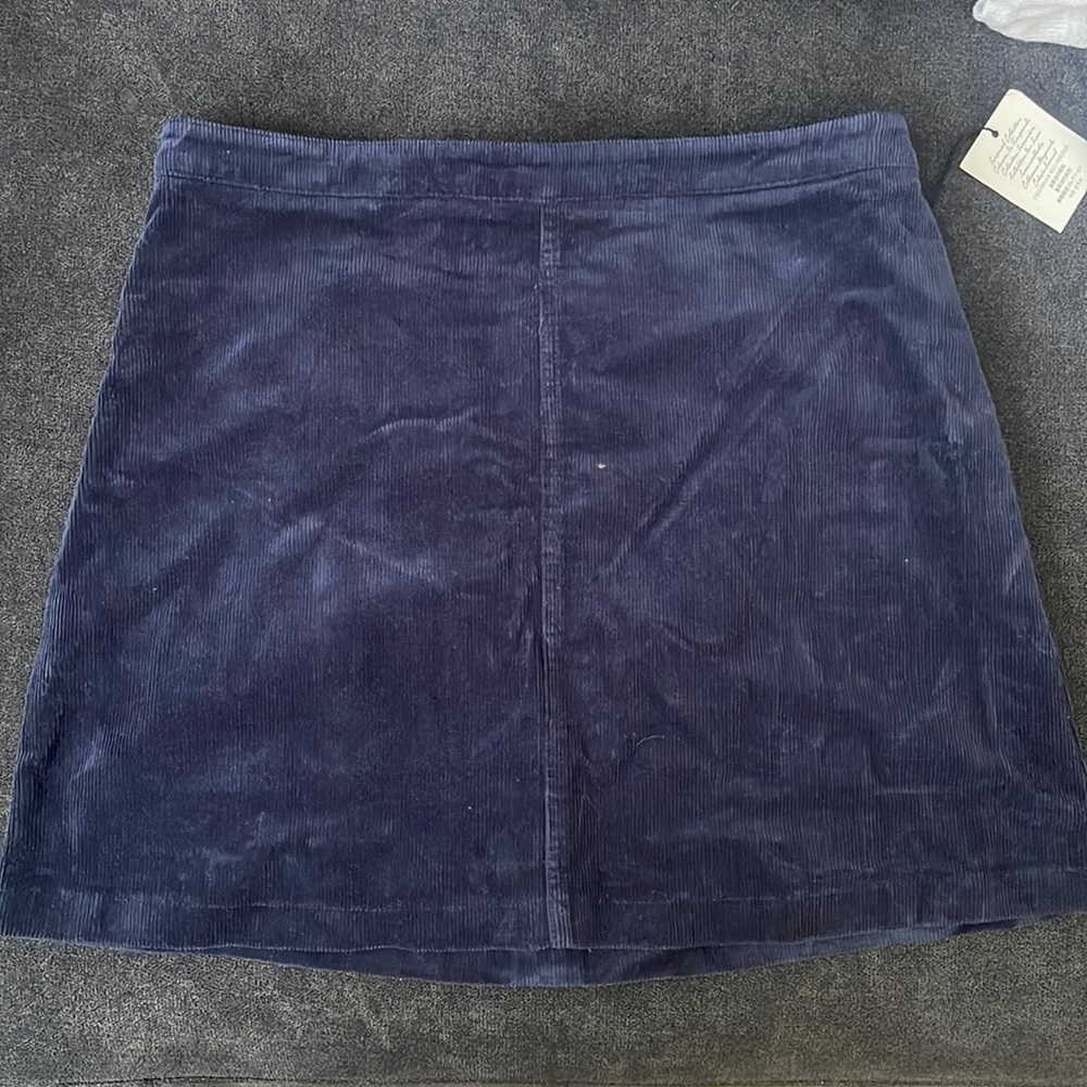 Blue corduroy skirt